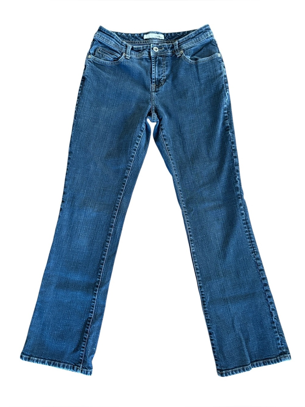 Chico’s Platinum Blue Quartz MR Bootcut Jean Straight Leg Size 00 (Women’s 2)